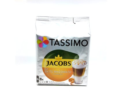 Tassimo Jacobs Krönung Latte Macchiato Caramel, kávové kapsle, 8 ks