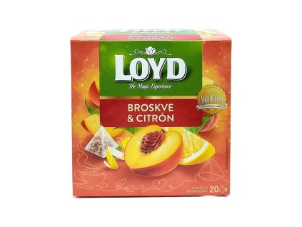 Loyd čaj pyramida broskve a citron 20 x 2 g