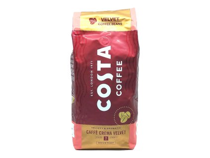 Costa Crema Velvet zrnková káva 1kg