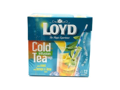 Loyd čaj Cold Tea Citron, limetka a máta 12 x 2,5 g