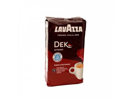 Lavazza Dek Intenso, mletá káva, 250 g