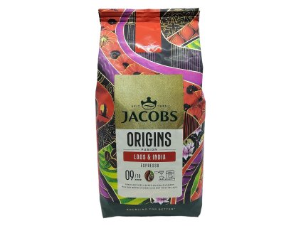 Jacobs Origins Laos &  India zrnková káva 1 kg