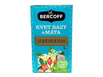 Bercoff čaj, Kvet bazy & mäta 30 g