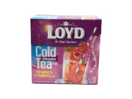 Loyd čaj Cold Tea Jahody a maliny 12 x 2,5 g