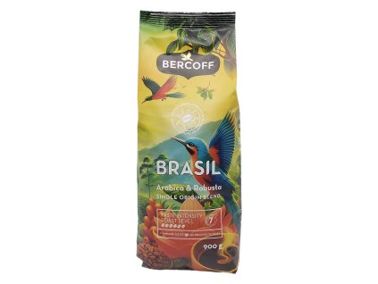 Bercoff Brasil zrnková káva 900 g