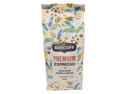 Bercoff Premium Espresso zrnková káva 500 g