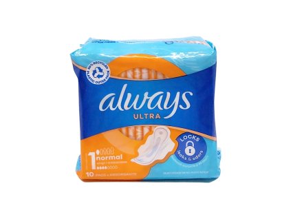 Always Ultra Normal hygienické vložky s krídelkami 10 ks