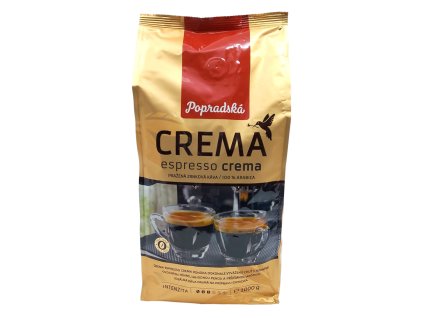 Popradská Crema Espresso zrnková káva 1000 g