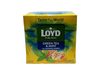 Loyd čaj Zelený s príchuťou mäty a medu Manuka 20 x 1,7 g