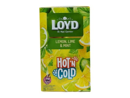 Loyd čaj Hot & Cold Citrón, limetka a mäta 15 x 2 g