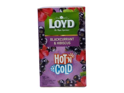 Loyd čaj Hot & Cold Čierna ríbezľa a ibištek 15 x 2 g