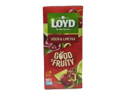 Loyd čaj Good & Fruity Višňa a limetka 20 x 2,5 g
