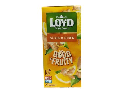Loyd čaj Good & Fruity Zázvor a citrón 20 x 2,5 g