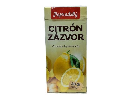 Popradský čaj Citrón a zázvor 40 g