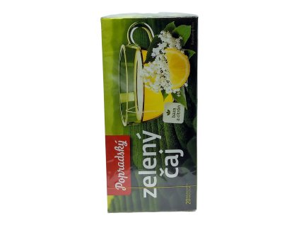 Popradský Zelený čaj s príchuťou bazy a citrónu 30 g