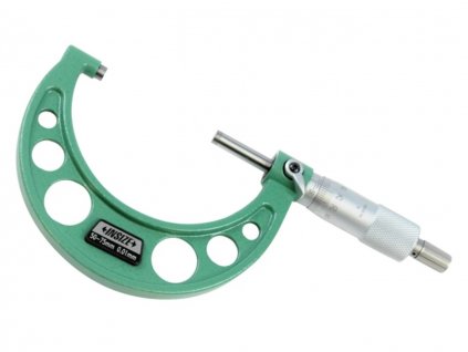 Analóg külső mikrométer racsnis stoppal 50-75/0.01 mm - Insize 3203-75A