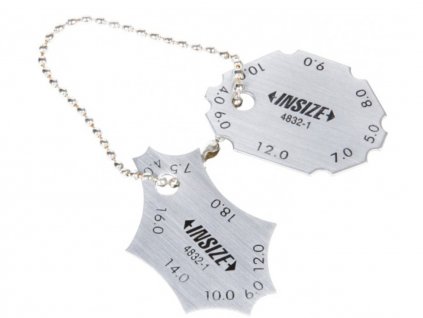 Sarokvarrat ellenőrző idomszer 4-12 mm / 4-18 mm - Insize 4832-1