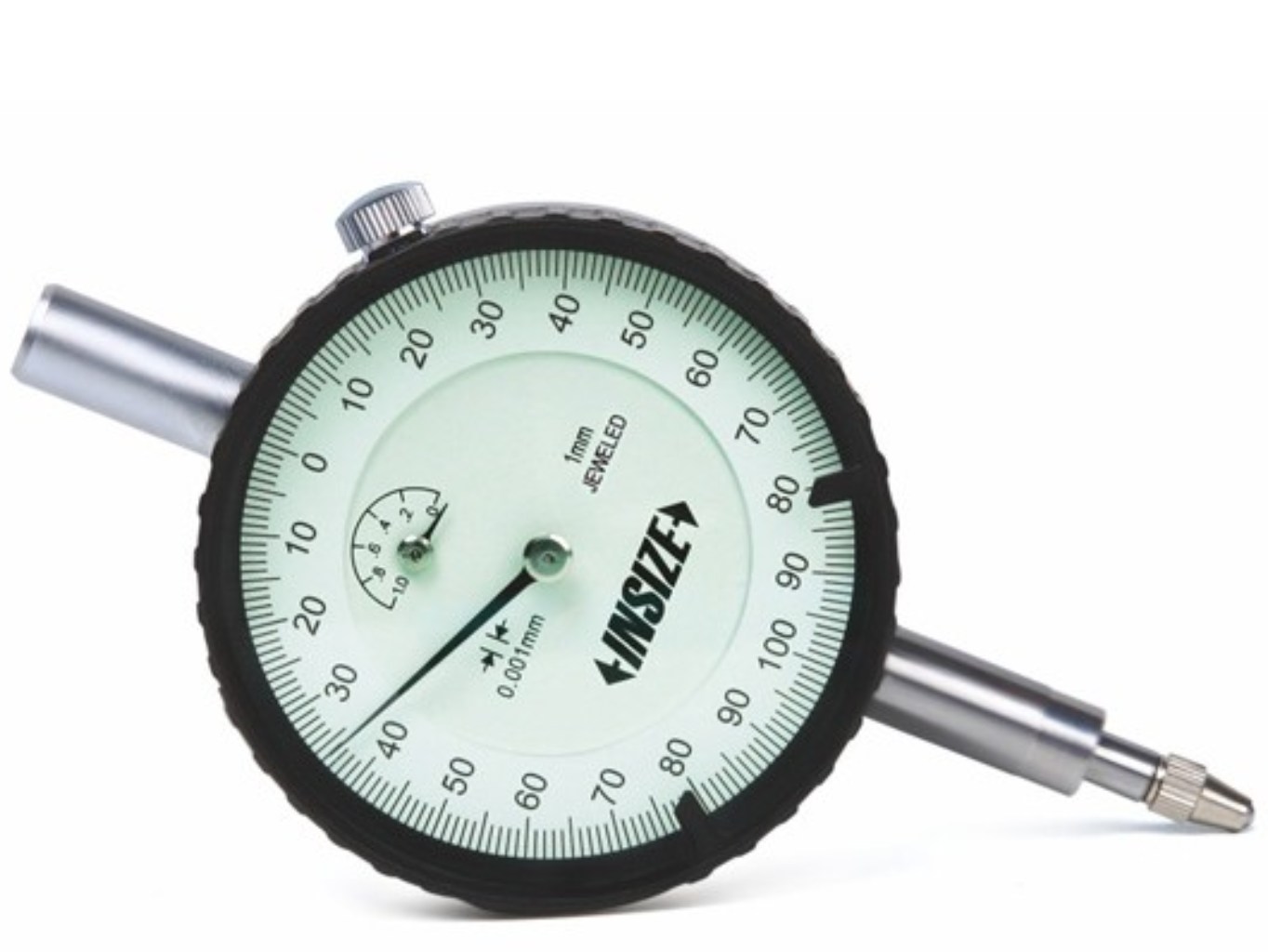 Lapos hátú precíziós, analóg mérőóra 0-2/0.001 mm - Insize