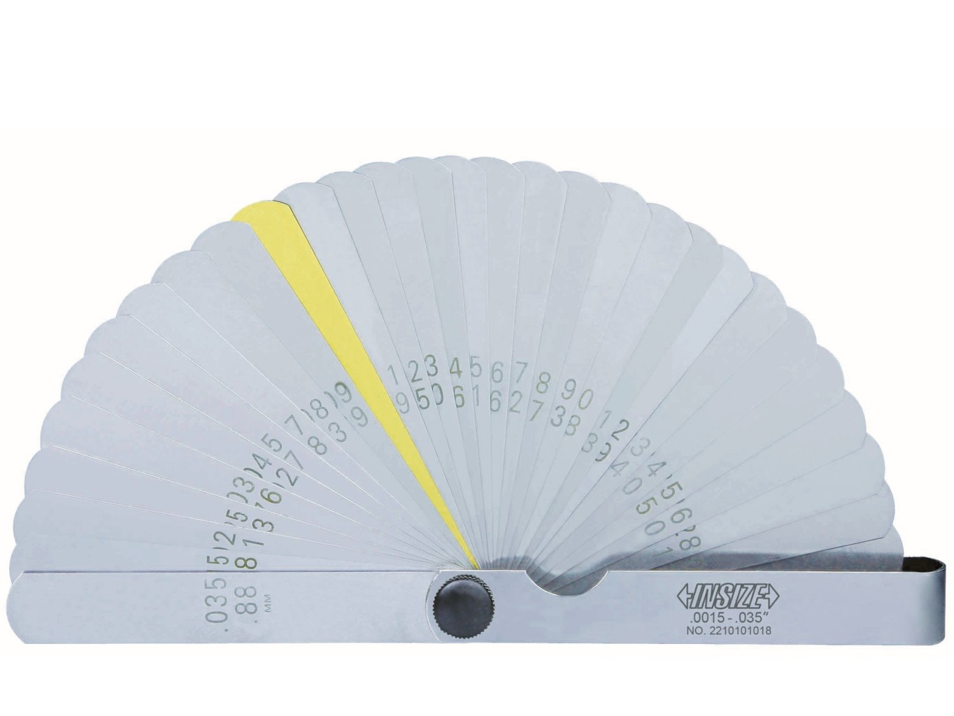 31 lemezes hézagmérő készlet 0.0015-0.035" - Insize