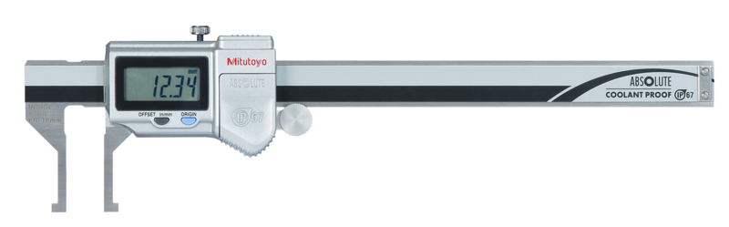 ABS kifelé álló mérőcsőrös tolómérő, IP67 - Mitutoyo 6"