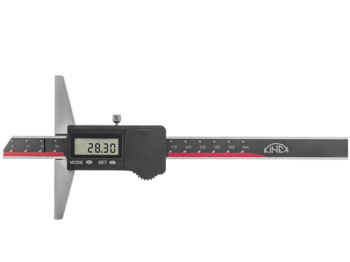 KINEX » K-MET Vízálló (IP67) digitális mélységmérő 0-300/0.01 mm - Kinex