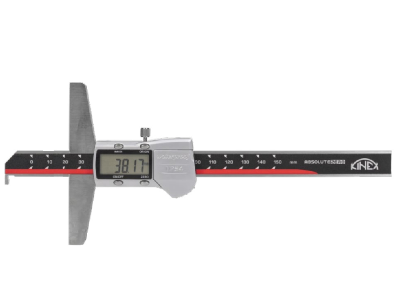 KINEX » K-MET Digitális mélységmérő horgas véggel 0-150/0.01 mm - Kinex