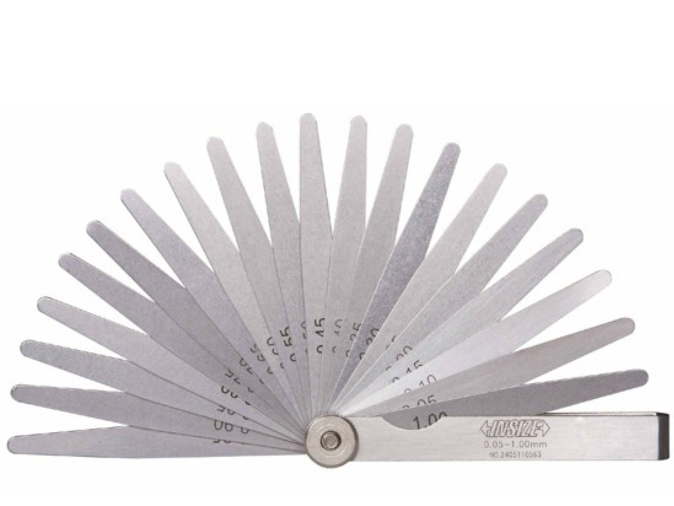 20 lemezes hézagmérő készlet 0.05-1.00/90 mm - Insize