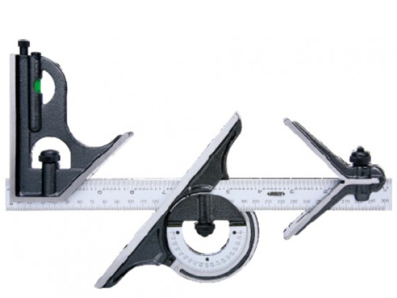 Kombinált derékszög, 4 részes készlet 300 mm - Insize