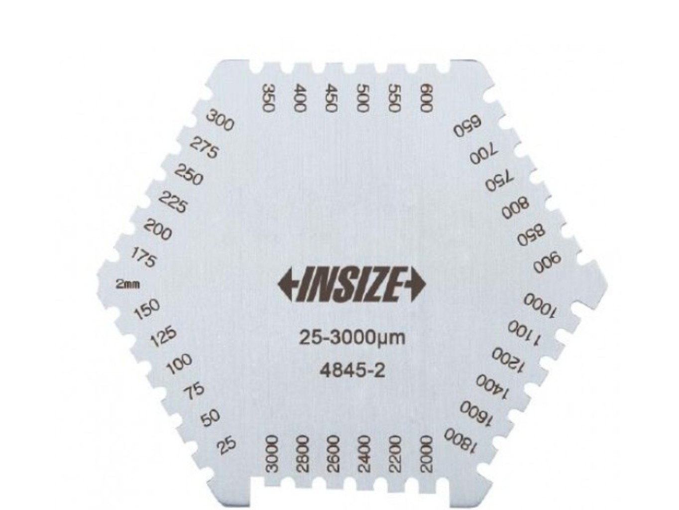 Nedves festékréteg vizsgáló lap 25-3000um - Insize