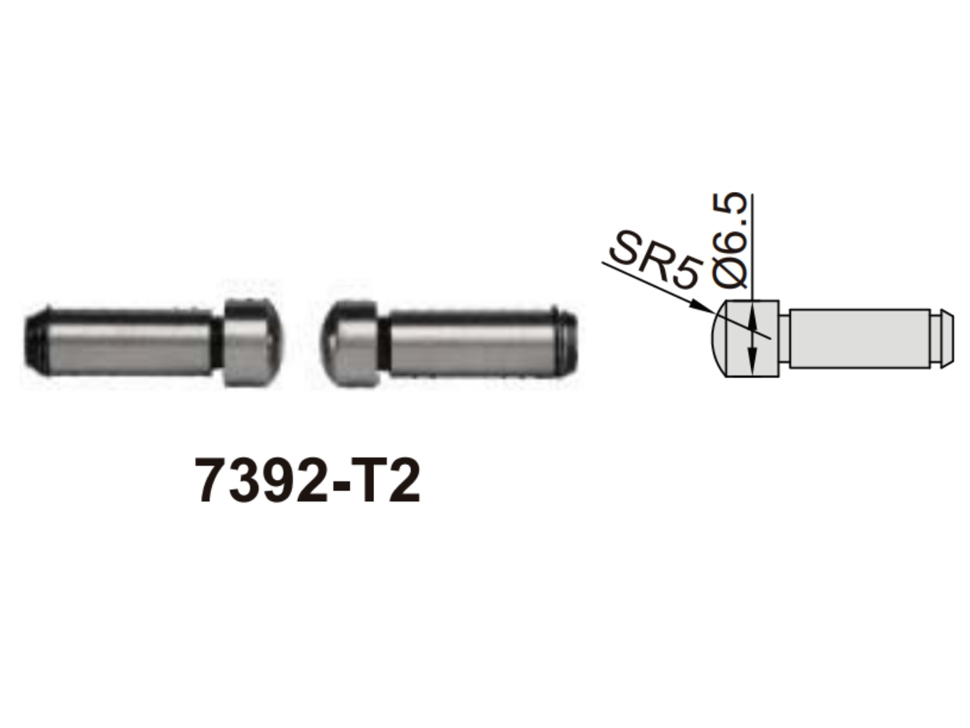 Gömb mérőcsúcs univerzális tolómérőkhöz 6.5 mm - Insize