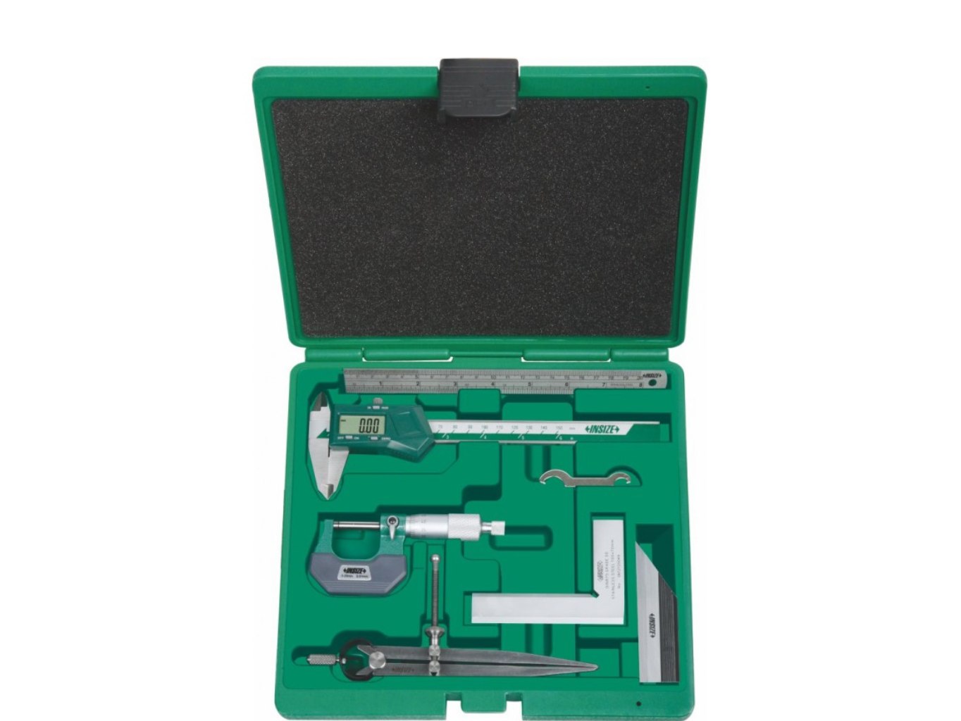 6 részes mérőeszköz készlet, digitális tolómérővel 0-150/0.01 mm - Insize