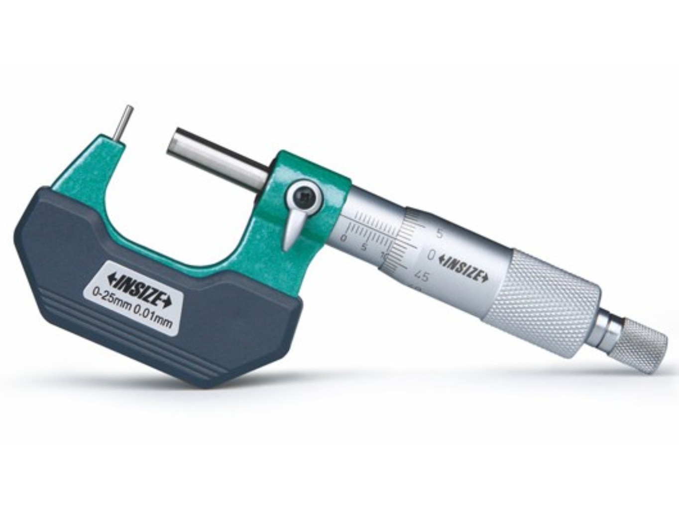 Analóg csőmérő mikrométer hengeres ülékkel C-típus 0-25/0.01 mm - Insize