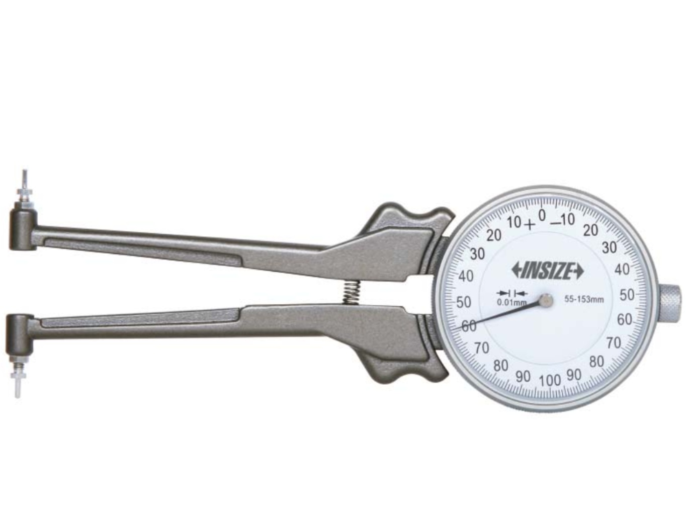 Belső tapintókaros mérőóra, cserélhető csúcsokkal 55-153/0.01 mm - Insize