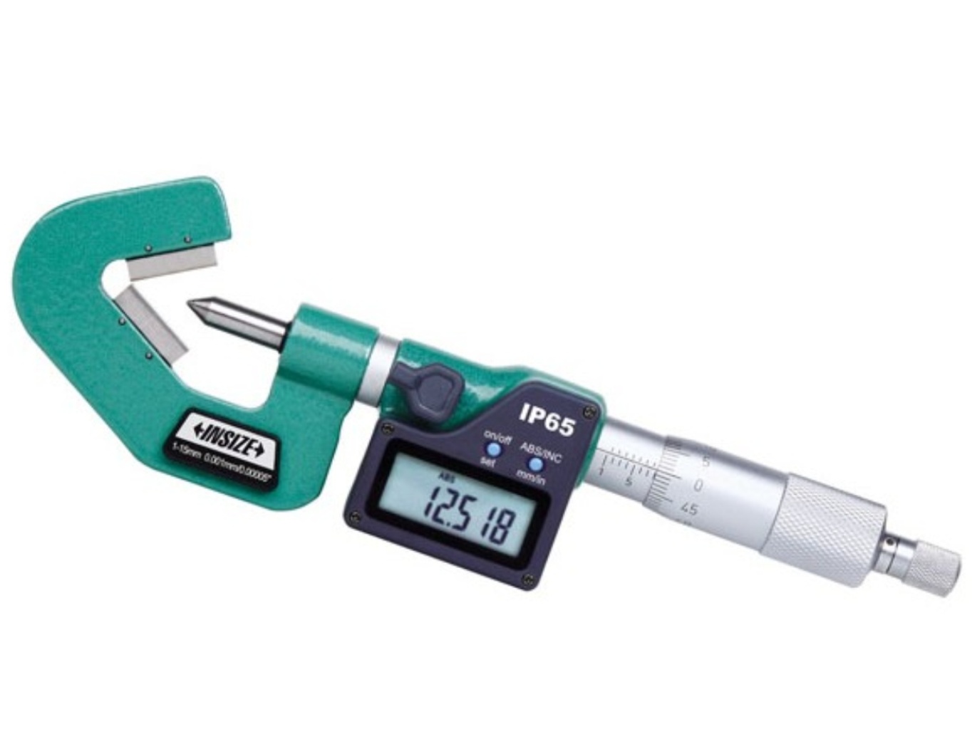 Digitális mikrométer v-ülékkel 35-50 mm - Insize