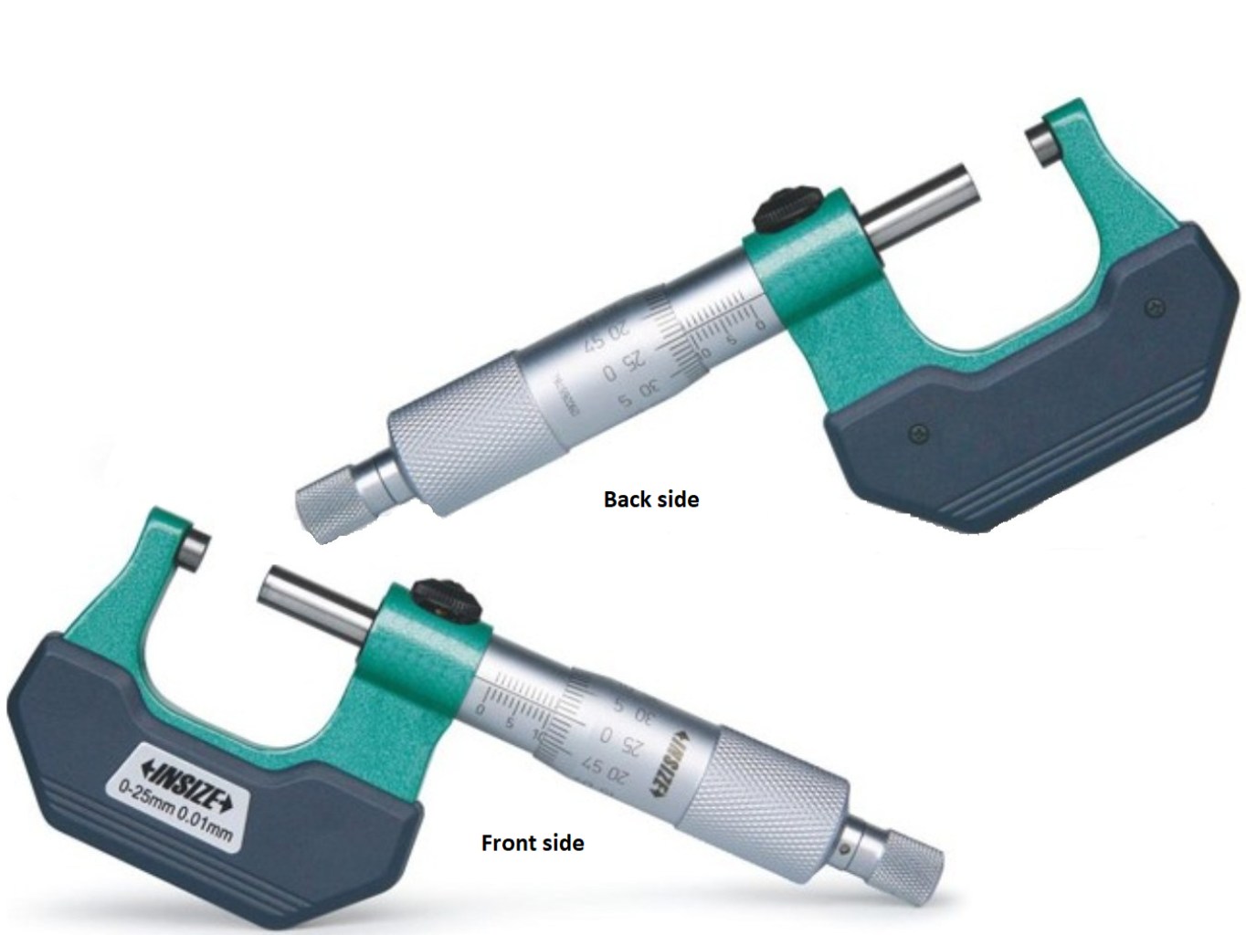 Jobb- és balkezes analóg külső mikrométer 25/0.01 mm - Insize
