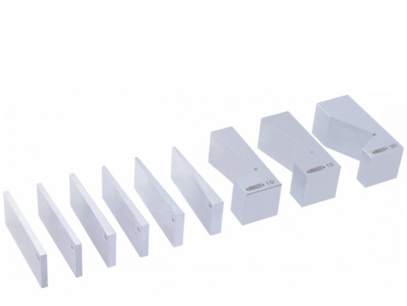 Univerzális szög mérőhasáb, 9 részes készlet 1/2-30° - Insize