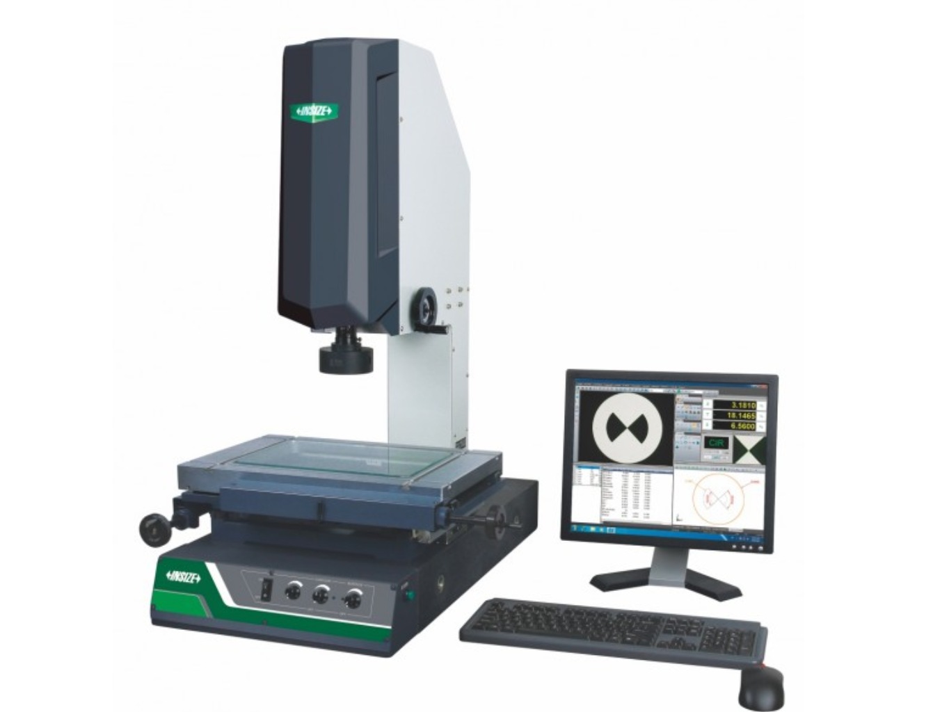 Optikai mérőgép koaxiális megvilágítással 150x100x200 mm - INSIZE ISD-V150ACL