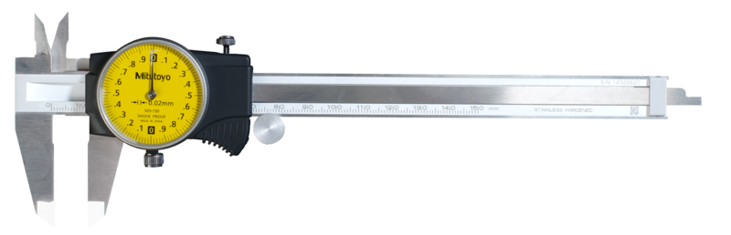 Mérőórás tolómérő külső-belső keményfém betéttel - Mitutoyo 150