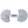 Rádiusz mérő sablon készlet 34 (17+17) lemez, 1-7 mm - Insize 4801-17