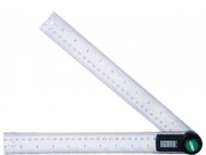 Digitális szögmérő 200 mm, 0-360° - Insize 2176-200