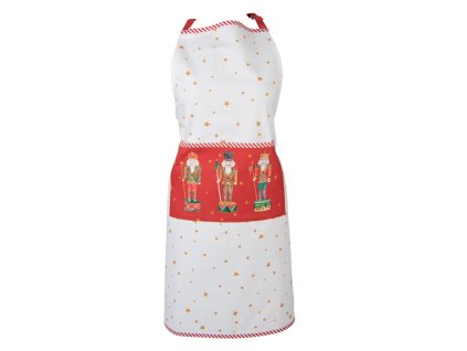 hlc41 kitchen apron 70x85 cm white red cotton nutcrackers bbq apron