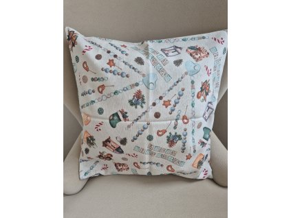 Polštářek - Šedé retro