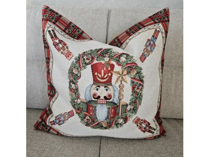 Polštářek vánoční - Louskáček v kostce
