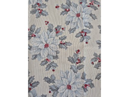 Ubrus vánoční - Modrá hvězdice