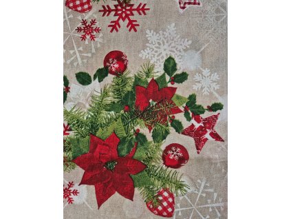 Ubrus - Vánoční hvězdice