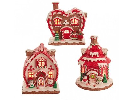 406120 large kurt adler gingerbread house red white left (1)