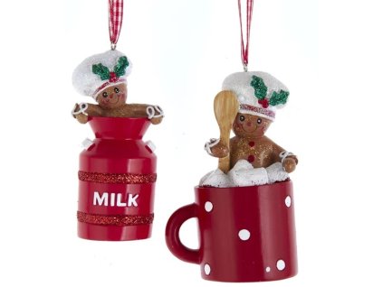 Vánoční ozdoba - Perníček v mléce