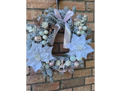 Věnec vánoční - Louskáček růžový