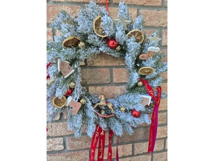 Věnec vánoční - Červený koník