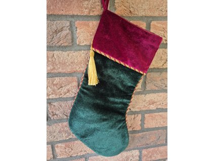 Vánoční punčocha - Zelená
